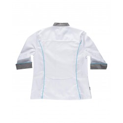 Chaquetilla de cocina para mujer WORKTEAM B9242 combinada