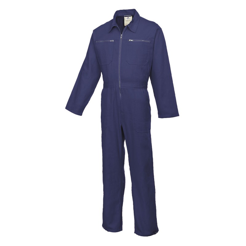 Pantalón de trabajo gabardina azul con reflectivo - Garimport
