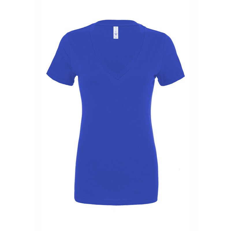  Camiseta casual de moda para mujer, talla grande, con cuello en  V, con estampado escénico, Azul : Ropa, Zapatos y Joyería