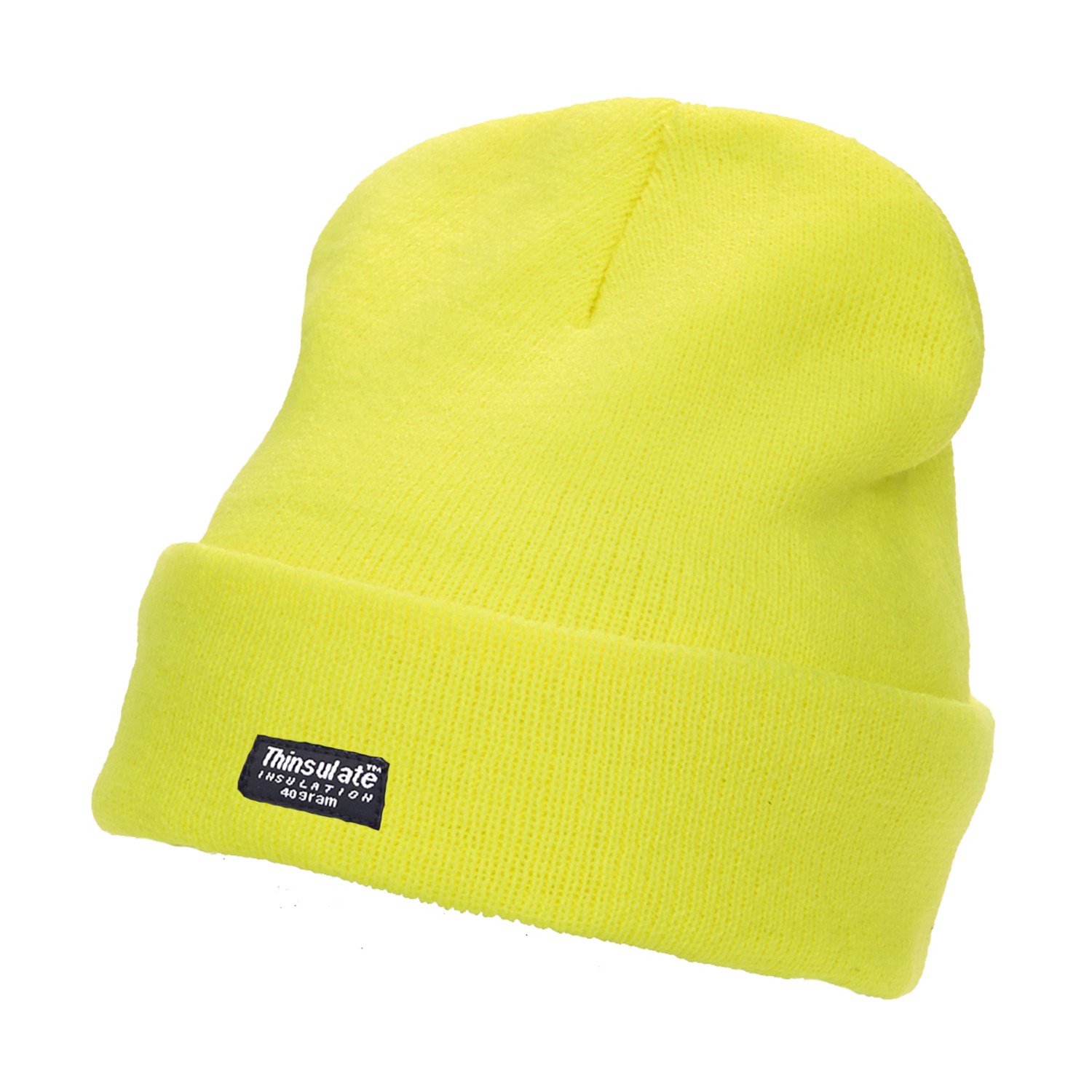 Gorro Lana Verde Florecente Liso