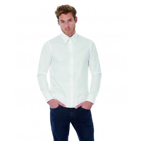 Camisa London Stretch shirt LS B&C SM580