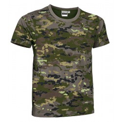 Camiseta Typed de camuflaje en manga corta VALENTO SOLDIER