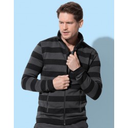 Chaqueta polar active hombre a rayas STEDMAN ST5090