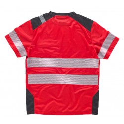 Camiseta combinada WORKTEAM C9242 con cintas reflectantes