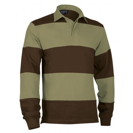 Polo VALENTO Ruck Rugby Hombre Manga Larga Combinado