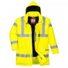 Parka de alta visibilidad, ignífuga y antiestática Bizflame Rain PORTWEST S778