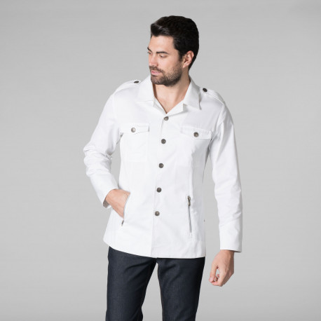 Chaqueta cocina hombre Manga Larga GARYS 9404 CANO