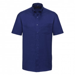 Camisa manga cheap corta azul