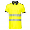 Polo de alta visibilidad manga corta PW3 Protección Civil PORTWEST T180