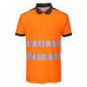 Polo de alta visibilidad manga corta PW3 Protección Civil PORTWEST T180