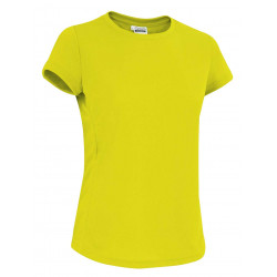 Camiseta deporte de mujer manga corta con cuello a pico WORKTEAM S7525