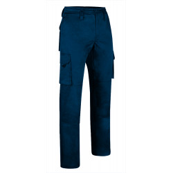 Pantalón de trabajo multibolsillos, reforzado azulina Tallas 46 Color Azul  azulina4