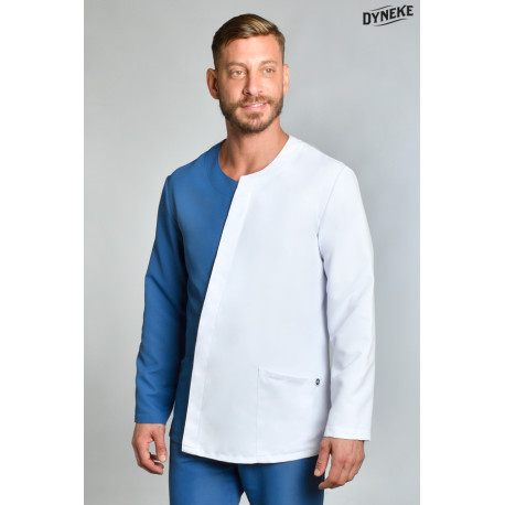 Chaqueta sanitaria asimétrica de manga larga para hombre DYNEKE 8052