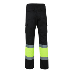 Pantalón naranja fluo Ropa de Alta Visibilidad Seguridad Global