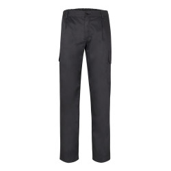 Pantalón de trabajo gris con refuerzo en rodillas y detrás - Velilla 103020B