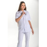 Chaqueta sanitaria unisex de microfibra en manga corta DYNEKE 8253