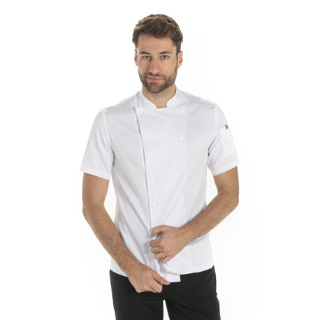 Chaqueta clásica de cocinero manga corta DYNEKE 8550