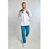 Chaqueta sanitaria combinada manga larga para hombre DYNEKE 8818