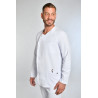 Chaqueta sanitaria combinada manga larga para hombre DYNEKE 8818