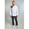 Chaqueta sanitaria combinada manga larga para hombre DYNEKE 8818