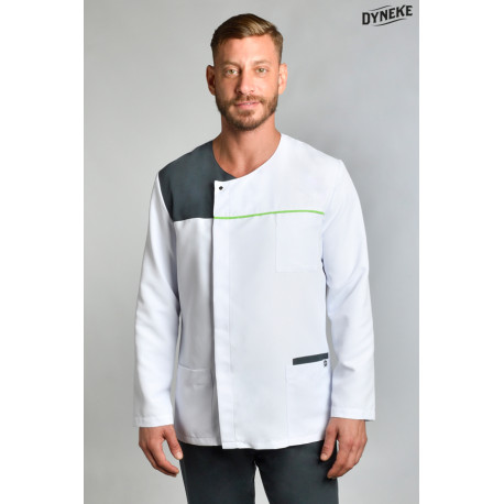 Chaqueta sanitaria combinada manga larga para hombre DYNEKE 8818