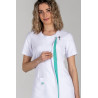 	Chaqueta sanitaria microfibra de manga corta para mujer DYNEKE 8821