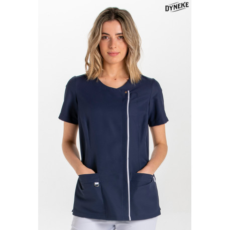 	Chaqueta sanitaria microfibra de manga corta para mujer DYNEKE 8821