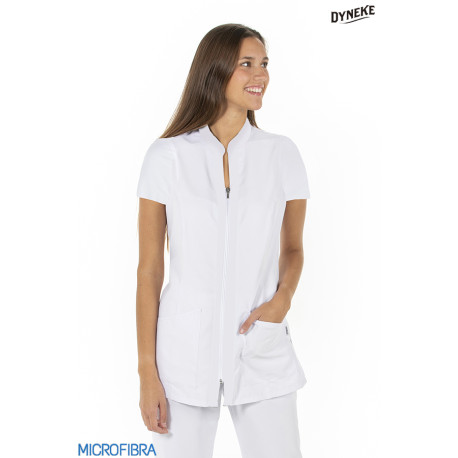 Chaqueta sanitaria de manga corta mujer microfibra DYNEKE 8825570