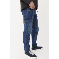 Pantalón multibolsillos stretch denim SLIM FIT MONZA 01804