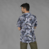 CAMISA HOMBRE UNIFORMES GARYS CUELLO SOLAPA HAWAI HIBISCUS