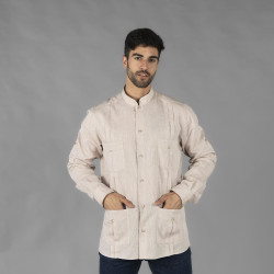 GUAYABERA HOMBRE UNIFORMES GARYS CUELLO MAO BORNEO