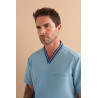 Casaca sanitaria hombre MONZA AQUILA 21.24 cuello V regular fit