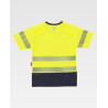 Camiseta combinada de alta visibilidad WORKTEAM C3995 tejido mixto