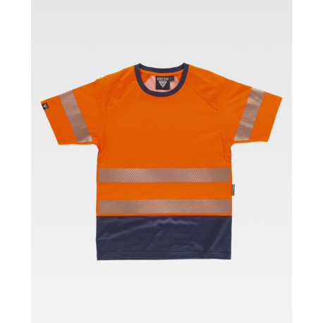 Camiseta combinada de alta visibilidad WORKTEAM C3995 tejido mixto