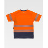 Camiseta combinada de alta visibilidad WORKTEAM C3995 tejido mixto