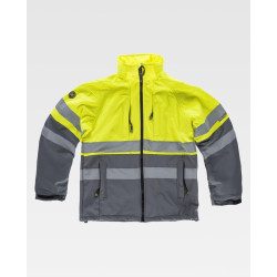 Chaqueta Workshell alta visibilidad WORKTEAM S9525 con capucha