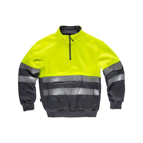 Sudadera de alta visibilidad WORKTEAM C9035 cuello cremallera