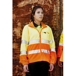 Chaqueta polar combinada WORKTEAM C4026 de alta visibilidad