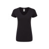 Camiseta cuello pico mujer FRUIT 61-444 ICONIC 150 V manga corta